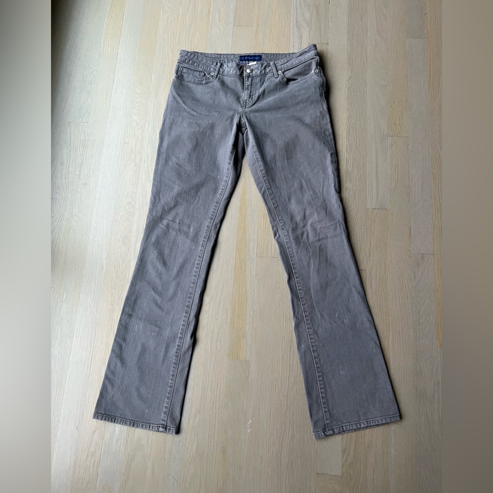 Gray Denim Flare Jeans